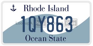 1QY863 license plate in Rhode Island