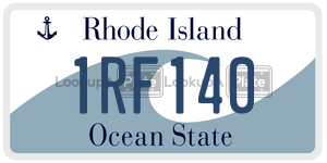 1RF140  license plate in RI
