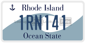 1RN141  license plate in RI