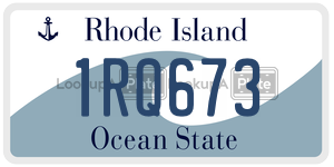 1RQ673 license plate in Rhode Island
