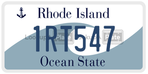 1RT547 license plate in Rhode Island