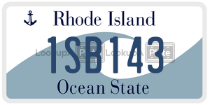 1SB143  license plate in RI