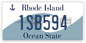 1SB594 license plate in Rhode Island