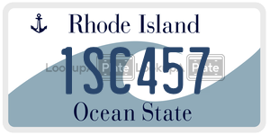 1SC457 license plate in Rhode Island