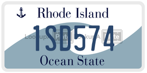 1SD574 license plate in Rhode Island