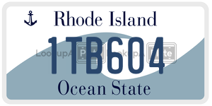 1TB604 license plate in Rhode Island