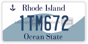 1TM672 license plate in Rhode Island