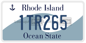 1TR265 license plate in Rhode Island