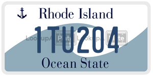 1TU204 license plate in Rhode Island