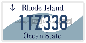 1TZ338 license plate in Rhode Island