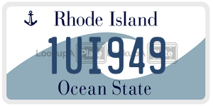 1UI949  license plate in RI