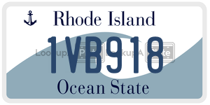 1VB918  license plate in RI