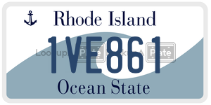 1VE861  license plate in RI