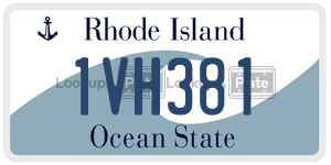 1VH381 license plate in Rhode Island
