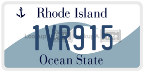 1VR915 license plate in Rhode Island