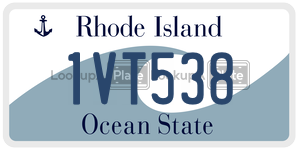 1VT538  license plate in RI