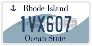 1VX607 license plate in Rhode Island