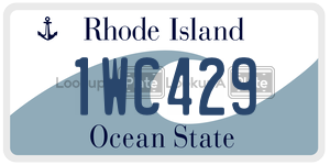 1WC429 license plate in Rhode Island