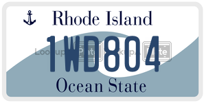 1WD804  license plate in RI