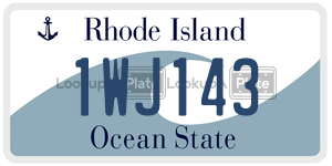 1WJ143 license plate in Rhode Island