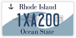 1XA200 license plate in Rhode Island