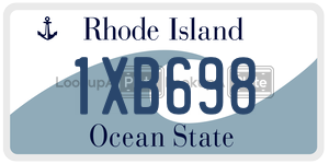 1XB698  license plate in RI