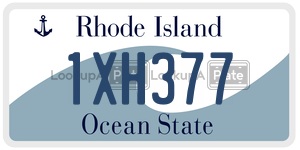 1XH377 license plate in Rhode Island