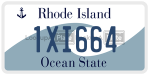1XI664  license plate in RI