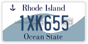 1XK655  license plate in RI