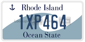 1XP464 license plate in Rhode Island