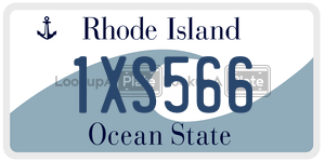 1XS566 license plate in Rhode Island