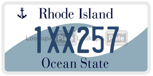 1XX257  license plate in RI