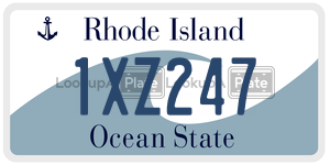 1XZ247 license plate in Rhode Island