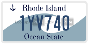 1YV740  license plate in RI