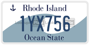 1YX756 license plate in Rhode Island