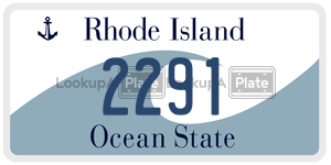 2291  license plate in RI