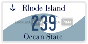 239  license plate in RI