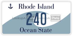240  license plate in RI