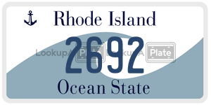 2692  license plate in RI