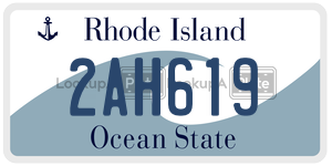 2AH619 license plate in Rhode Island