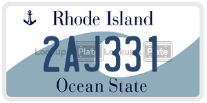 2AJ331  license plate in RI