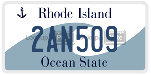 2AN509  license plate in RI