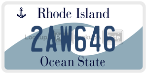2AW646  license plate in RI