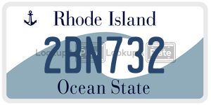 2BN732  license plate in RI