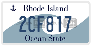 2CF817  license plate in RI