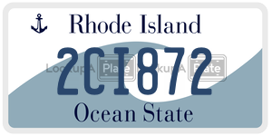 2CI872  license plate in RI