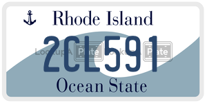 2CL591  license plate in RI