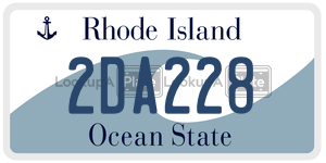 2DA228  license plate in RI