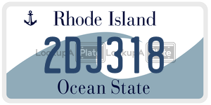 2DJ318  license plate in RI