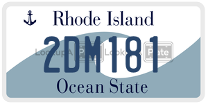 2DM181  license plate in RI